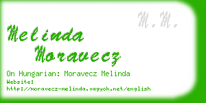 melinda moravecz business card